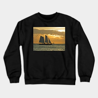 Sailing at sunset Crewneck Sweatshirt